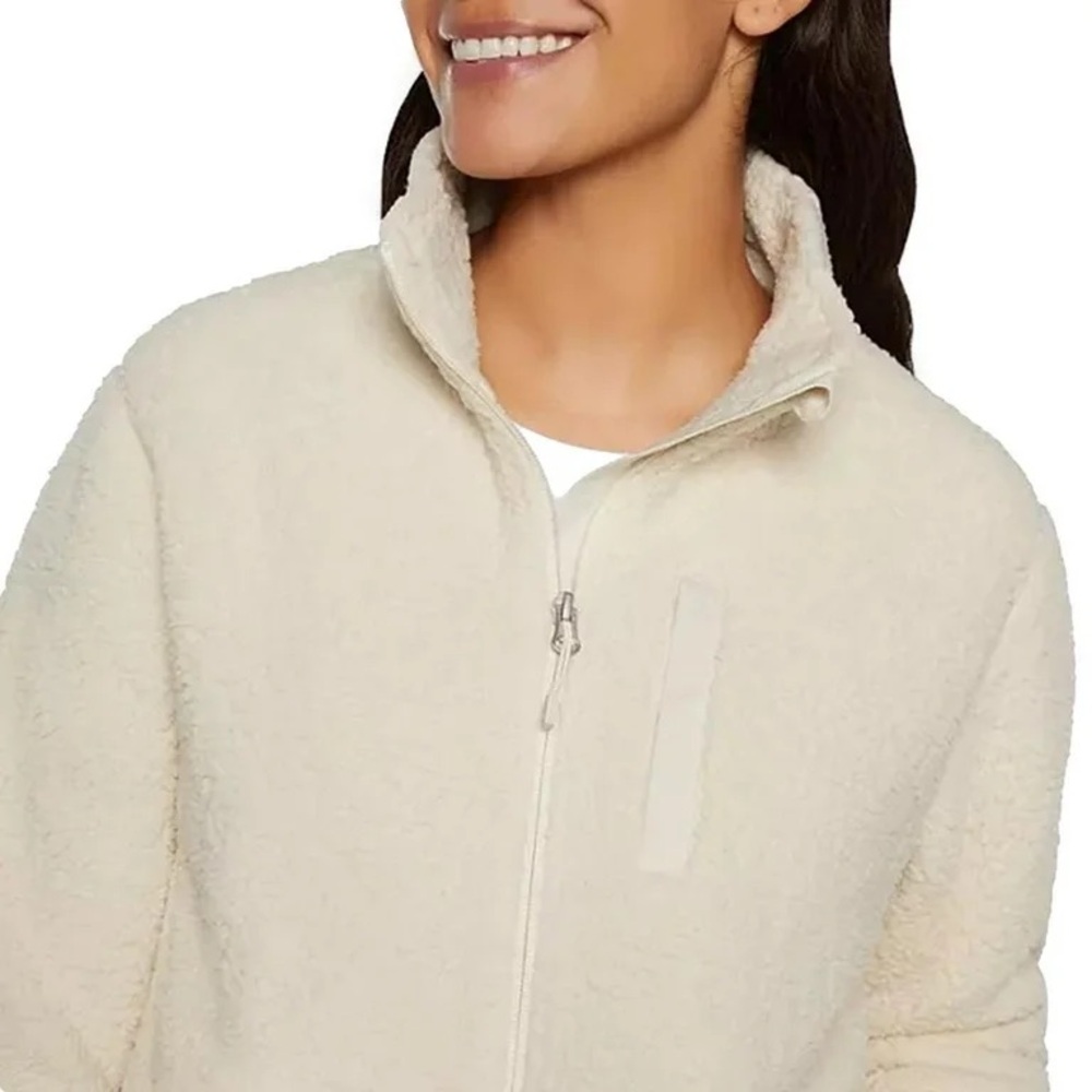 NWT Eddie Bauer Women's Fleece Jacket in Ivory - Picture 3 of 6